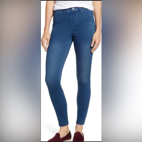 HUE Women's Blue Skinny Jeggings - Picture 1 of 5